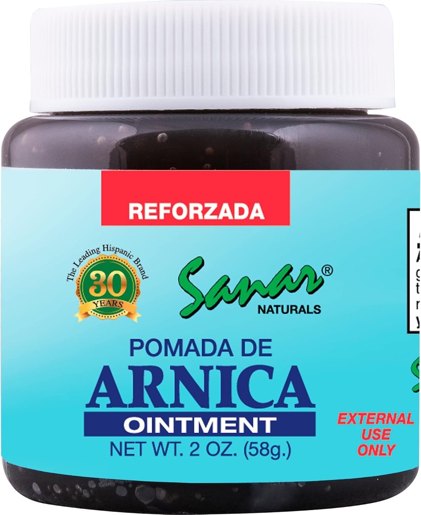Sanar Naturals Arnicaダーク軟膏救済、2オンス - ジョイント、バック、ネック、ニー、ハンド、フット、およびもっとのための高速アクション、旅行サイズ