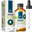 WoldoHealth DMSO 99.9%の薬剤の等級-FT-IRによって確認されるジメチルのスルホキシド、精密点滴器が付いているガラス ビンの低い臭気の溶媒(3.38のoz)