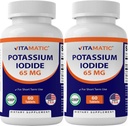 Vitamatic のカリウムの Iodide のサービングごとの 65 の mg - 60 のタブレット - 甲状腺サポート - KI の丸薬(60 の計算)