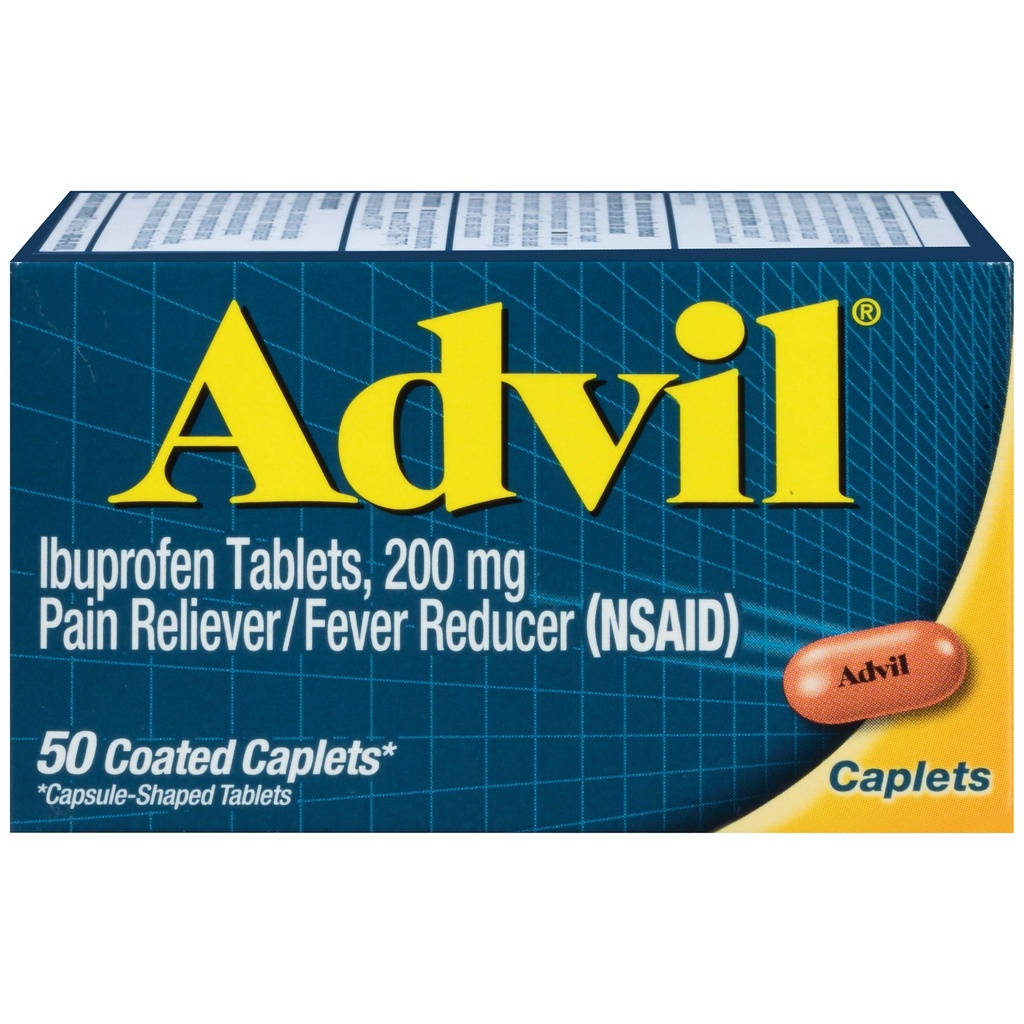 Advil Caplets 50 Ct (2 パック)