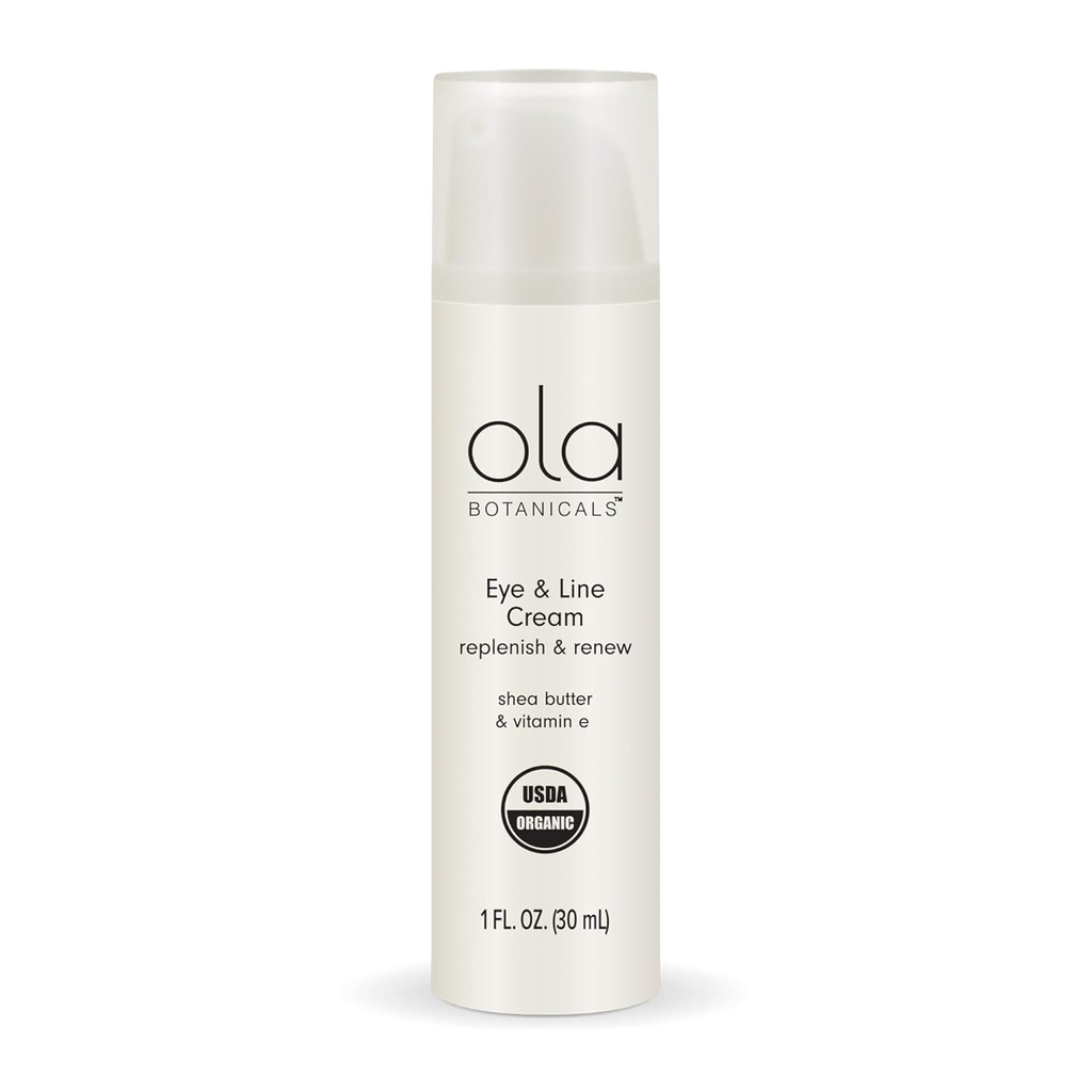 Mercola Ola Botanicalsオーガニックアイ&ラインクリーム、Oz.(30mL)、Replenish、Renew、Shea Butter、ビタミンE、認定USDAオーガニック、Cruelty無料、非GMO