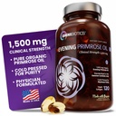女性のためのOmniBioticsオーガニックイブニングプリマスオイル - カプセルあたり臨床強度1500mg、10% GLA、コールドプレス、非GMO、女性のためのホルモンバランス - 120ビーガンSoftgelカプセル