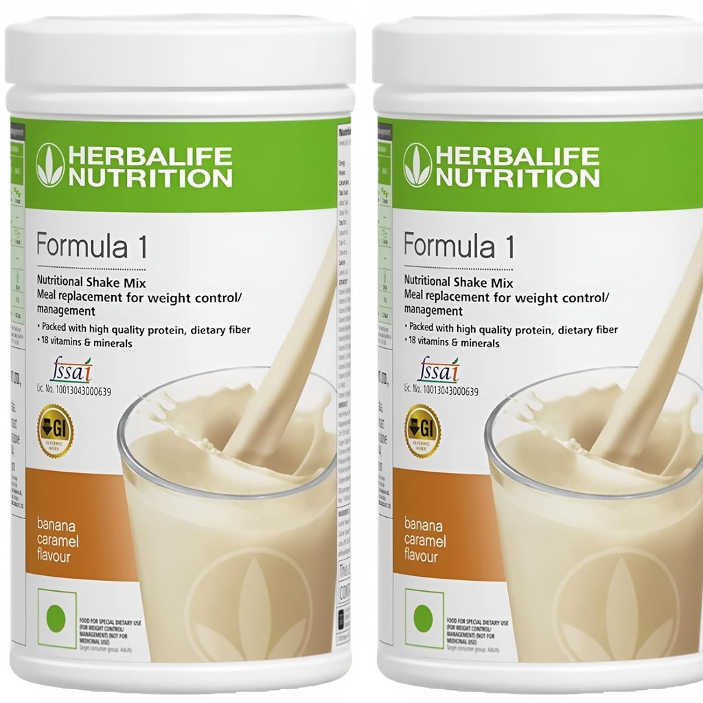 Herbalife式1栄養シェイクミックス - 2、500gの各パック - Herbalifeシェイク - Herbalifeタンパク質パウダー - Herbalife減量食事代替(バナナ -バナナ)