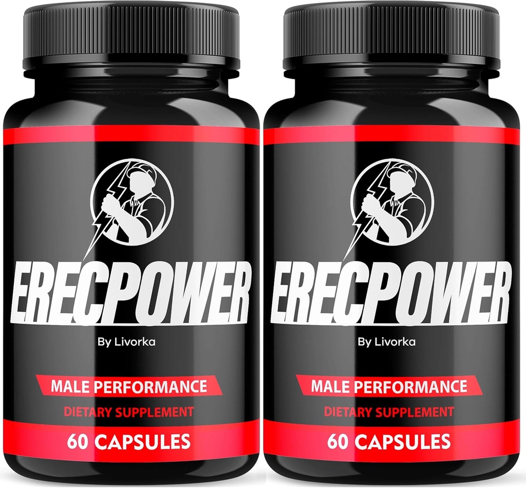 LIVORKA Erecpower Multivitamin 男性の健康、高度なフォーミュラ - 120カプセル(2ヶ月の供給) - 2パック