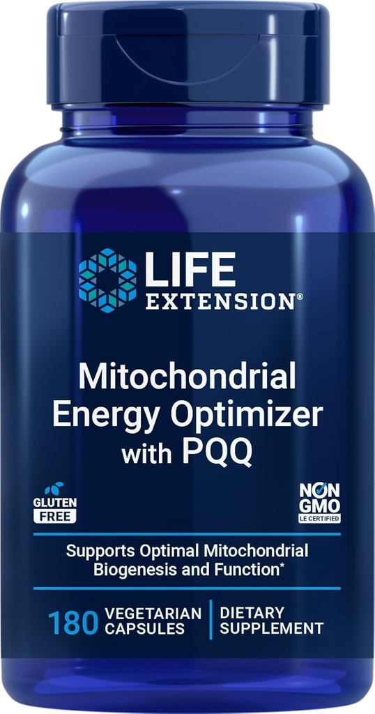 PQQ、180のベジタリアンのカプセルが付いているライフ エクステンションのMitochondrialのエネルギー オプティマイザ