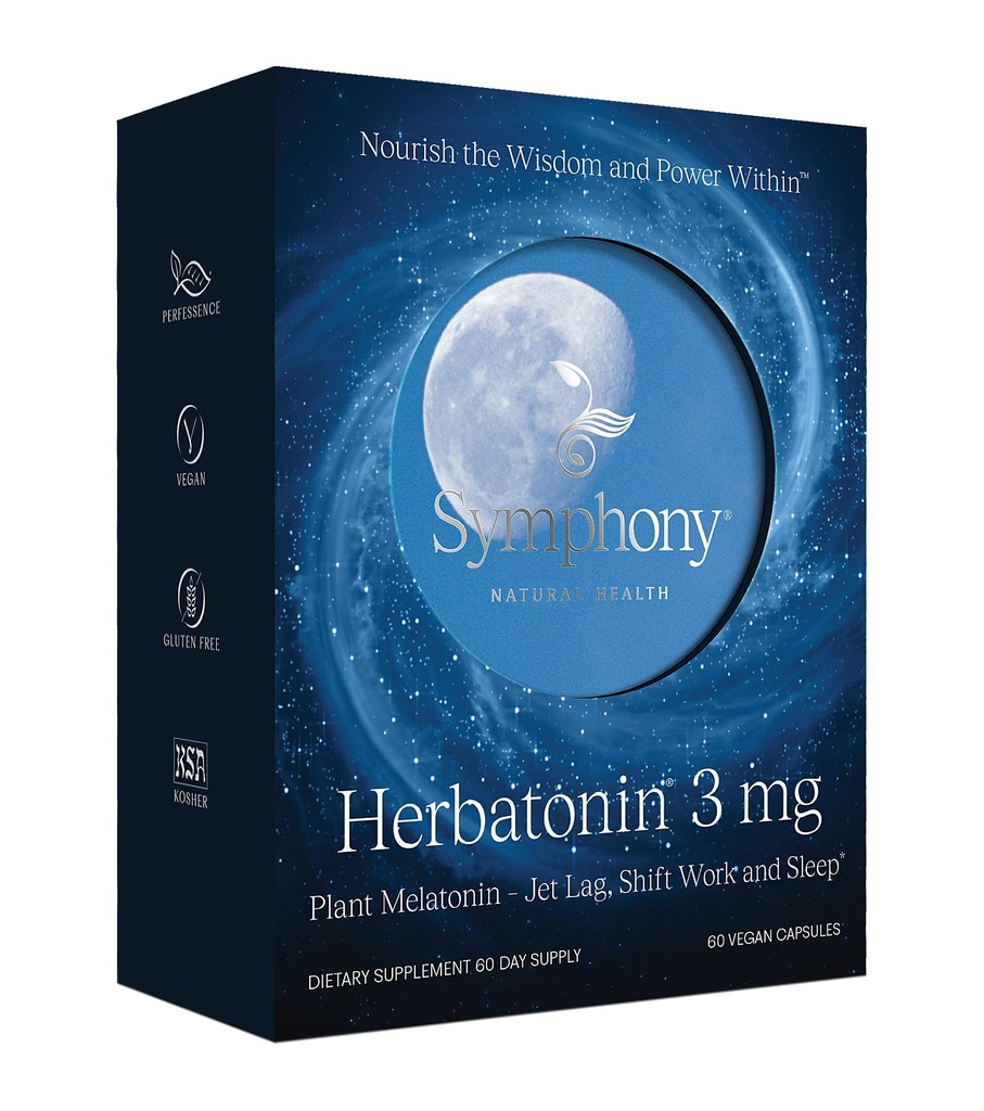 Herbatonin 3mg - 唯一の自然な植物のメラトニンの自然な睡眠周期、ボディ クロックおよびJet Lag、60のビーガン カプセル(60日の供給)のためのCircus Rhythmサポート