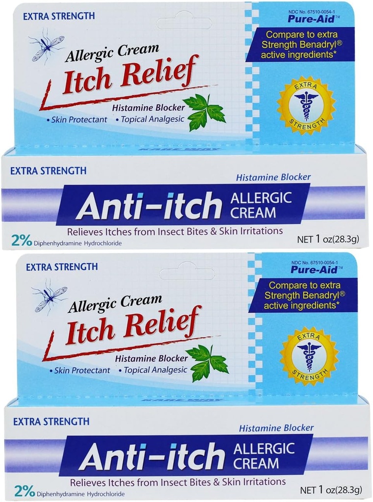 アンチイッチアレルギークリーム - 1oz(2パック)