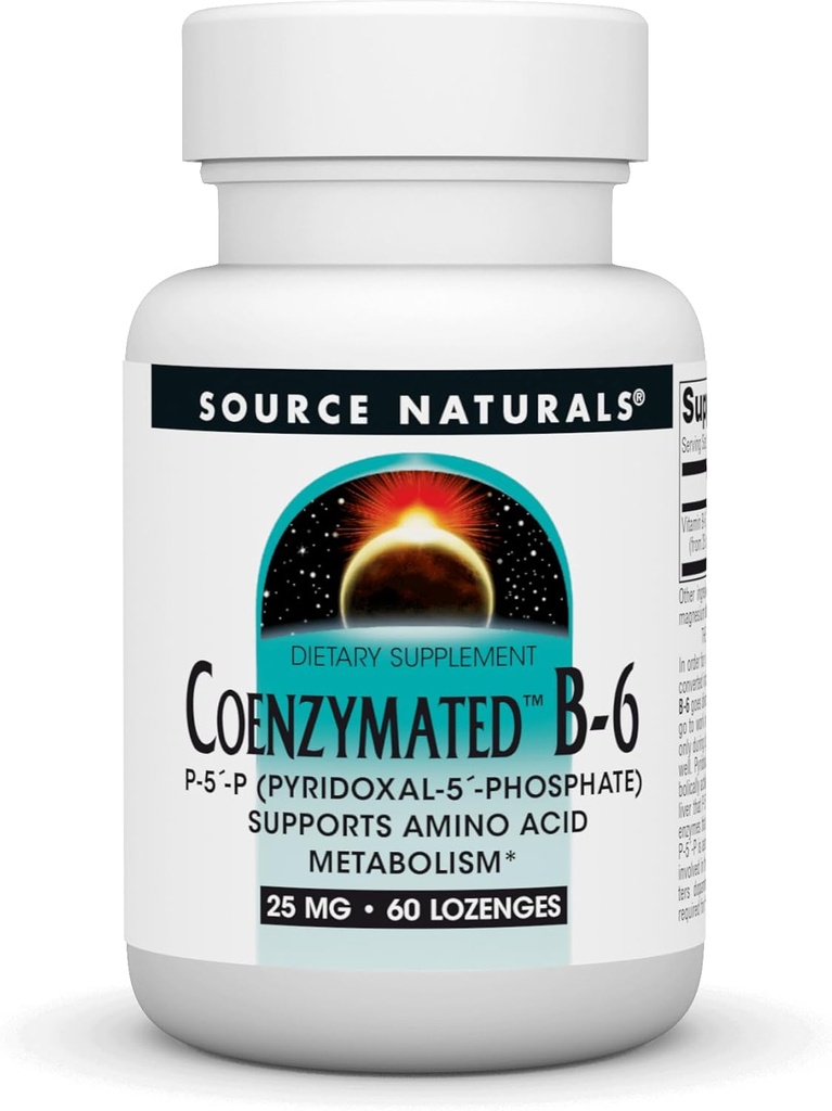 源の自然なCoenzymated B-6 25mg P-5 Pyridoxal-5の隣酸塩の速い分解のビタミン サポートアミノ酸のMetabolism* - 60 Lozenges