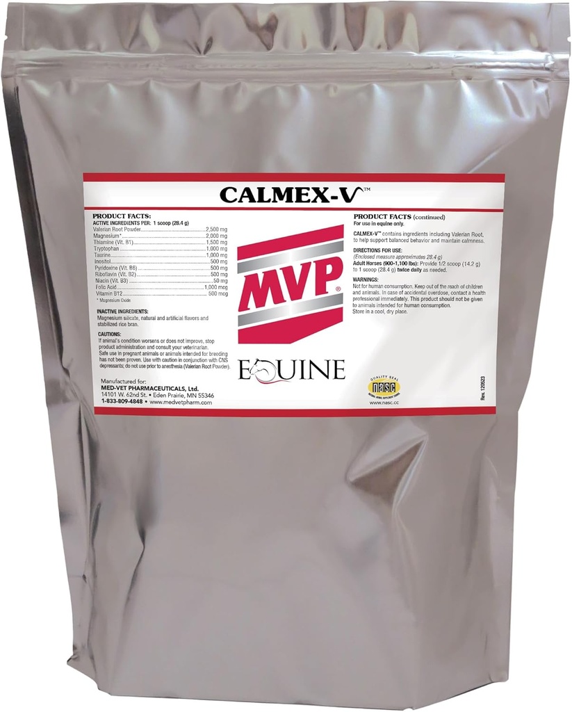 馬のための Calmex-V (5 lb) Calming サポート。