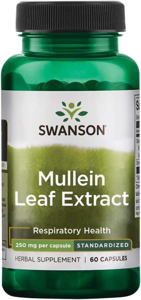 Swanson Mulleinの葉のエキス-標準化された250mg 60のカプセル