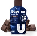 UCANエッジエナジーゲルショット, チョコレート (12, 2 オンスパケット) ランニング, トレーニング, ワークアウト, フィットネス, サイクリング, クロスフィット | 砂糖フリー, ビーガン, & ケトフレンドリーなエネルギー