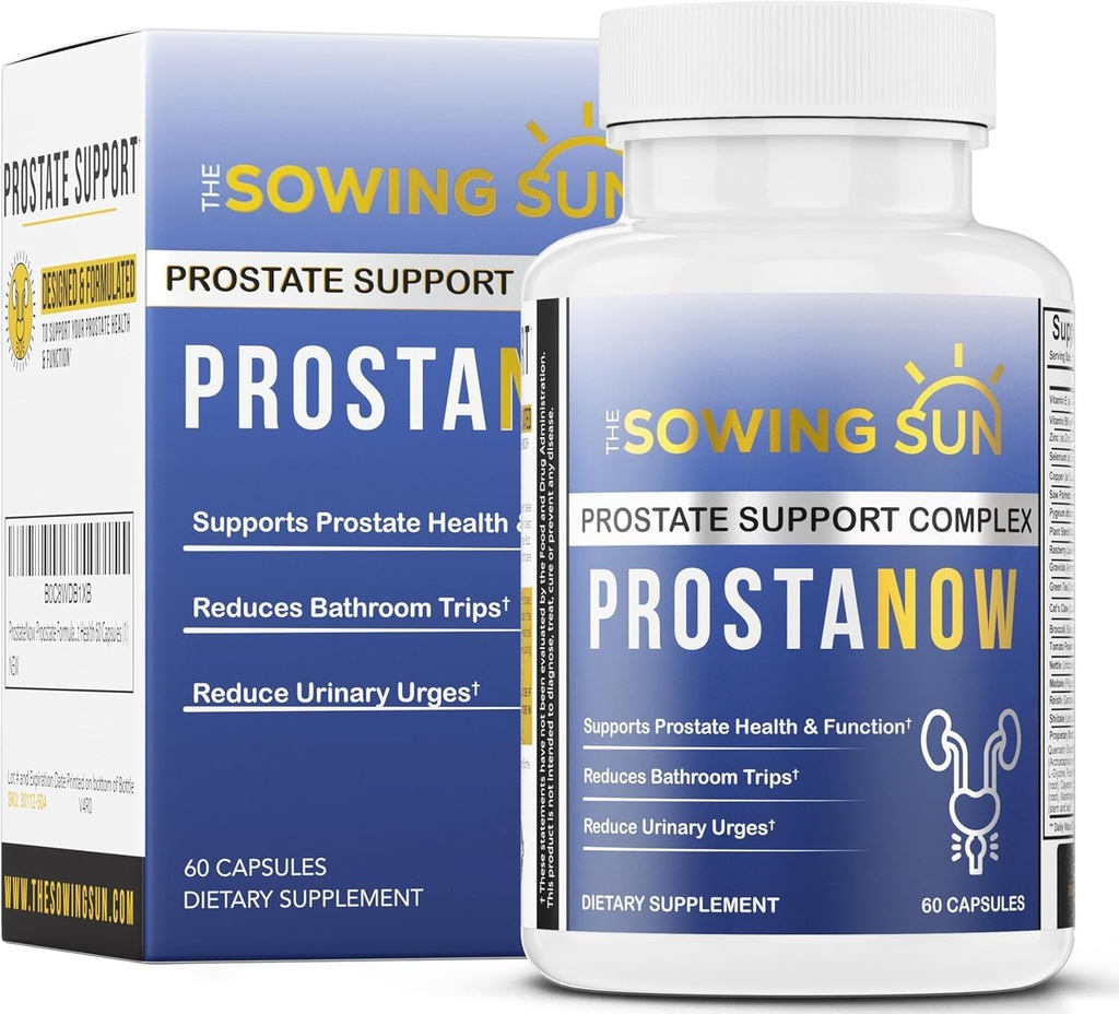 ProstaNow の前立腺の方式は、人のための Palmetto を見ましたり、頻繁な尿素沈着を減らします、ぼうこう剤及び尿の健康を支えます、尿素、尿路の健康への夜で Waking を減らして下さい- 60 カプセル (1)