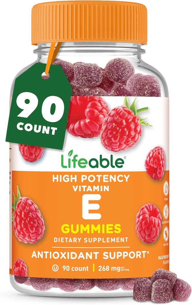 ビタミンE グミイ | 268mg | ビタミンE サプリメント | 肌・目の健康・免疫機能サポート | 大人・男性・女性向けVIT E | 90 グミ