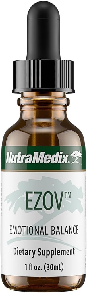 NutraMedix Ezov Hysopプラントドロップ - ストレス管理、リラクゼーション、抗酸化サポート、腸の健康のための液体ハーブエキス - 気分と感情的なサポート(1oz / 30ml)
