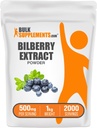 BulkSupplements.com ビルベリーエキスパウダー - ビルベリーエキスサプリメント、ハーブサプリメント - ビーガン&グルテン無料、給食当たり500mg、1kg(2.2ポンド)(パッケージ1)