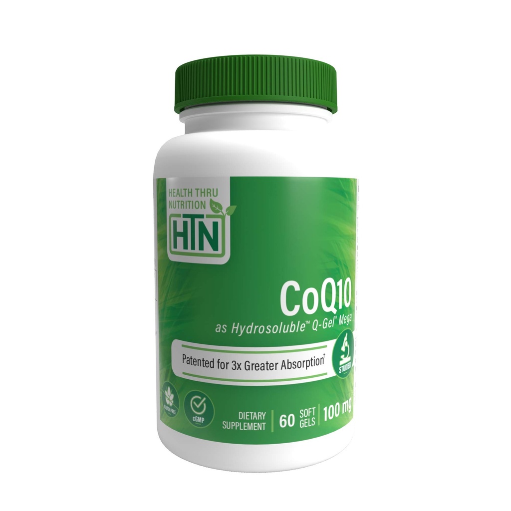 ビタミンEの健康のThruの栄養QゲルCoQ-10 100mg:循環的にCardiovascular及びMitochondrialサポート(60のSoftgels)のために...