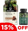 PlantFusion完全ビーガンプロテインパウダー&カリウムバンドル - BCAAs、消化酵素とエンドウ豆タンパク質の植物ベースのタンパク質パウダー