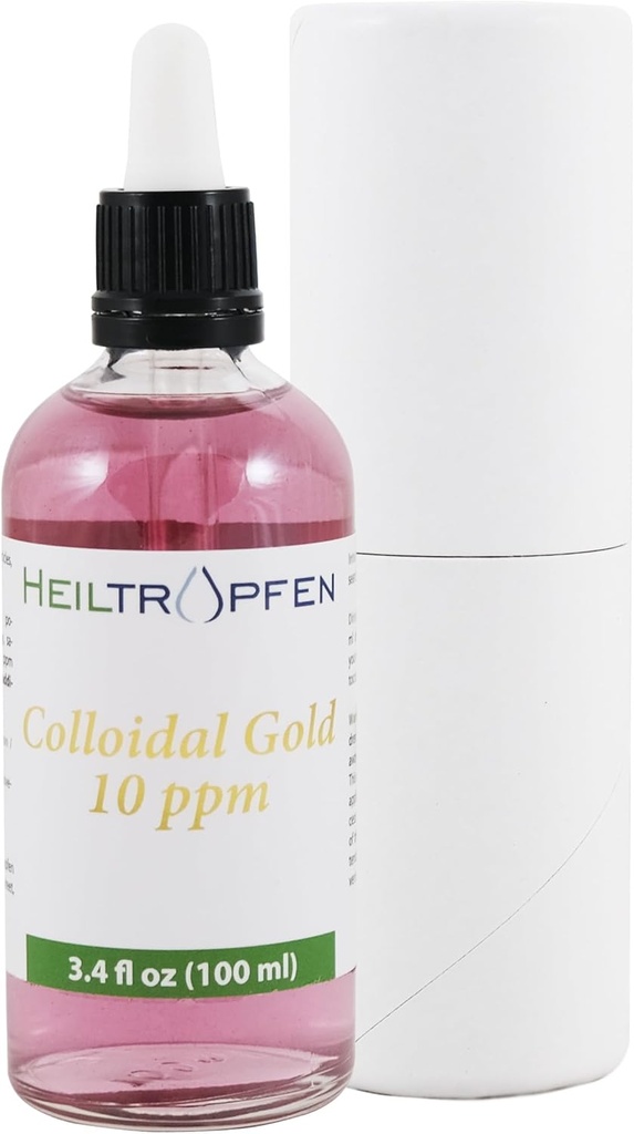 コロイドゴールド | 10 ppm | 3.4 Fl Oz - 100 ml | Heiltropfen®