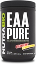 NutraBio – EAAピュア – 9 アミノ酸 – 筋肉の修復と回復, 30 サービング, ストロベリーレモン爆弾 – プレまたはポストワークアウト – 全日回復