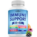 Echinacea、ビタミンCおよび亜鉛50mg、ビタミンD 5000 IU、Turmeric Curcumin及びジンジャー、B6、Elderberry 60の計算(パッケージ1)