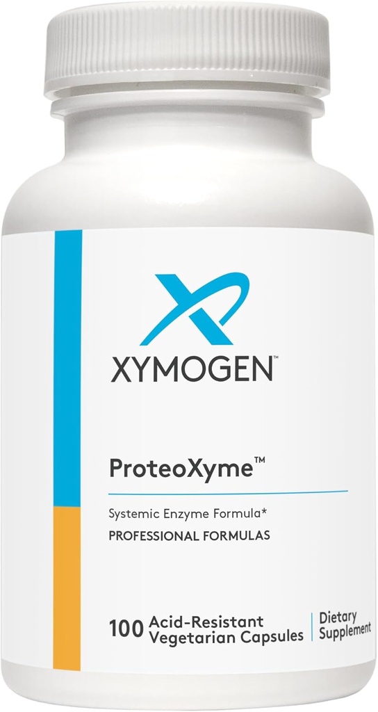 XYMOGEN ProteoXyme - 膵酵素、セラピターゼ、ルチン、パパパイン、ブロメラン - 組織の整合性と健康な免疫システムバランス(100酸耐性カプセル)をサポートするために設計