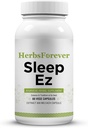 ヘルブスフォーエバー睡眠Ez(急なイース)(アーユルヴェーダハーブ処方)は、心、体、そしてBlissful睡眠パターンの援助、60のベッジカプセル、800 mg各集中抽出物のリラックスのために