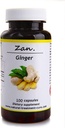 Hekmaセンターピュアジンジャールート - Zingiber Officinalis - 100カプセルは、吐き気を減らす - ビーガン