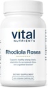 Vital Nutrients Rhodiola Rosea | 健康なエネルギー、記憶およびストレスサポートのためのRhodiolaの補足 | グルテン、酪農場、大豆は放します | 非GMO | 60のカプセル