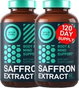 WILD FUEL Pure Saffron Extract Antioxidants Supplement - Eye Health, Energy and Mood Support Happy Saffron - 0.3% Safranal 88.5mg Supplements -120 Day Gluten-Free, Non-GMO Vegan Saffron Capsules