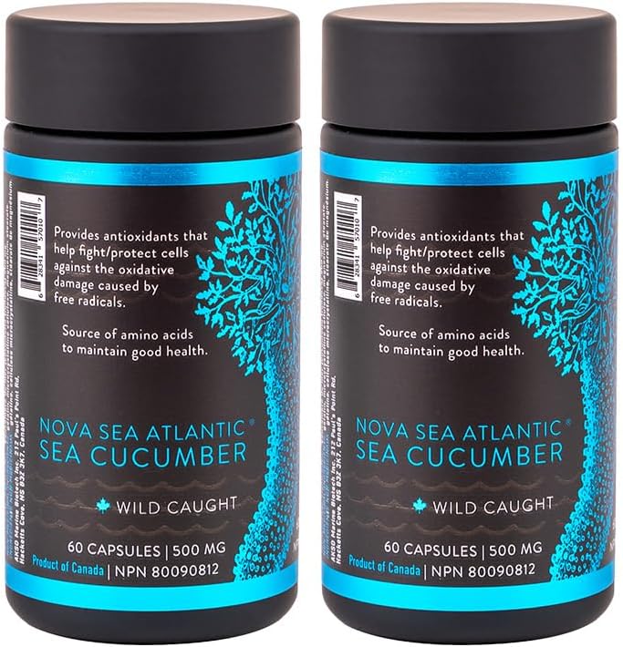 海のキュウリの補足、Fucosylated Chondroitinのビタミンの鉱物が付いている野生のキャッチ海のキュウリのカプセル — 高齢者の大人の子供のための自然な酸化防止の補足(2のパック)