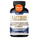 Gade Nutrition LuteinとZeaxanthin Supplements | オメガ3、レスベラトロール、Bilberry、Lycopene、Quercetin、Ginkgo Biloba、ビタミンDなどのアイケアビタミンとミネラルのアスタキサンチンアイビタミン