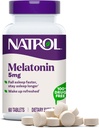 Natrol Melatonin 5 mg, 休息のための栄養補助食品, 大人のための睡眠サプリメント, 60 メラトニン錠, 60 日の供給