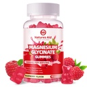 マグネシウムのGlycinateのガミー1000mg - 砂糖はビタミンD、B6、CQ10のCalmの気分及び睡眠サポート- 90のラズベリーのガミーと補います。