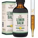 ダブルウッドは、有機レモンバームチンチュールを補います - 消化&リラクゼーション590mg - 2FL OZ、120サービング(カプセルよりも吸収されるベター、レモンバームティーに最適です)