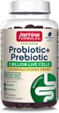 Jarrowフォーミュラ プロバイオティクス+ プレバイオティック ダイエット サプリメント, 消化の健康, Gut Flora+Immune Health - 2 Billion CFU - 2 臨床的に研究された緊張 - 60 グミ - ブラックベリー味