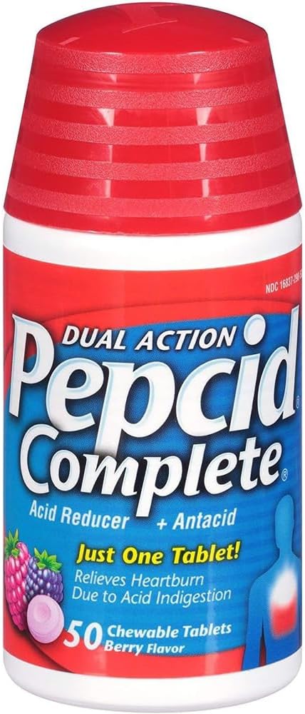 Pepcidの完全な果実味 - 100のChewableタブレット(50ct x2のびん)