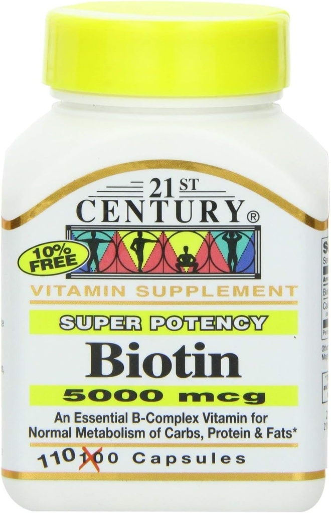 Biotin 5000のMcgのカプセル、330の計算(3本のびんで)/Biotine 5000のMcgのカプセル、330の計算(En 3の腸)