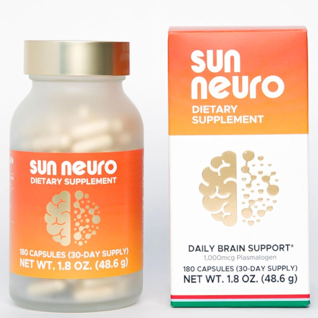 Sun Chlorella Sun Neuro Nootropic 脳の補足 - 女性のための毎日の記憶集中及び焦点の補足-海のパイナップルからの自然な血小胞- 180のカプセル