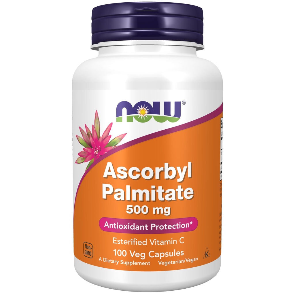 NOWは、Ascorbyl Palmitate 500のmg、EsterifiedのビタミンC、酸化防止保護*、100のベジのカプセルを補います