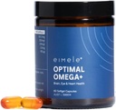 eimele | Optimal Omega+ | プラントベースオメガ-3 EPA & DHA | 脳の健康・眼の健康のサプリメント | 認知機能・健康の抗酸化支援 | GMO非 | ヴィーガン | 60 ソフトカプセル