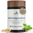 AKSHAR Ayurveda - Ashwagandha カプセルと Ashwagandha ルート 抽出物と粉末 - 適応性ハーブ サポート - ビーガン 無給油アシュワガンダ サプリメント (60 カウント)