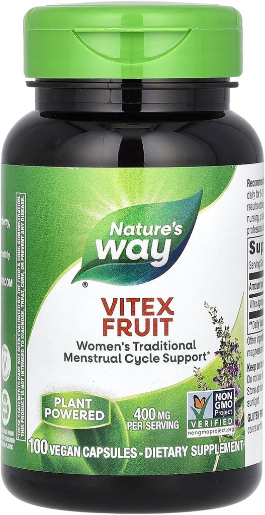 Nature's Way Vitex フルーツ - 400 mg - 100 カプセル