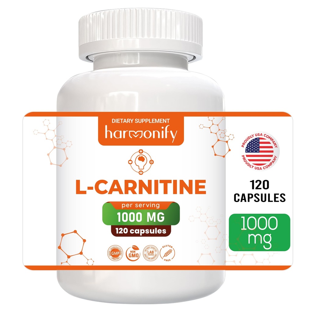 L カルニチンの補足 サービングごとの 1000 の mg、120 ベジタリアンのカプセル及び純粋な形態、60 のサービング