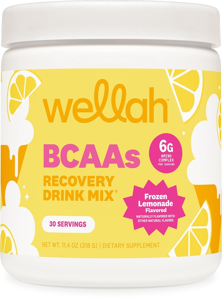 Wellah So Long Soreness BCAAパウダー(Frozen Lemonade Flavored) 30 サービング - Hydration Complex