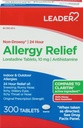 リーダー24時間のアレルギー救助、非眠気、Loratadine 10mg、Antihistamine、元の処方強度、Sinusの救助、屋内および屋外、不正確なアレルギー、300のタブレット