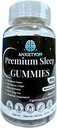 AnxietyOff Premium Sleep Gummies, ブルーベリー味, 完全菜食主義者の, 砂糖なし, 60 Gummies