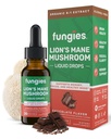 Fungies ライオンのマネのきのこの液体の低下、チョコレート-ライオンズ マネのエキスが付いているチンキは頭脳の霧、焦点、記憶及び健康な気分-大人のためのマッシュルームの複雑な補足- 30のサービングを支えます