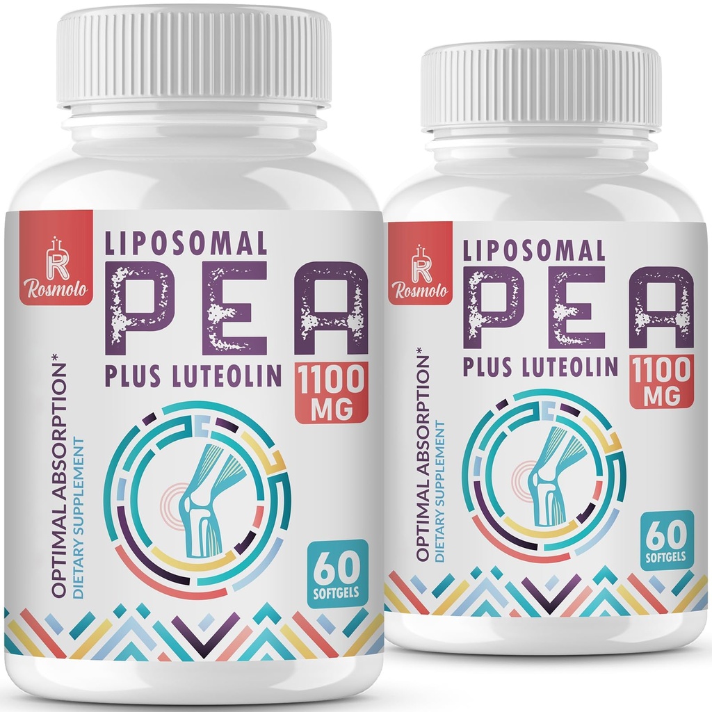 Liposomal Palmitoylethanolamide 1000のmg + Luteolin 100のmgのMicronizedのPea 99%高度に浄化される-高められた吸収およびBioavailability、120のSoftgels