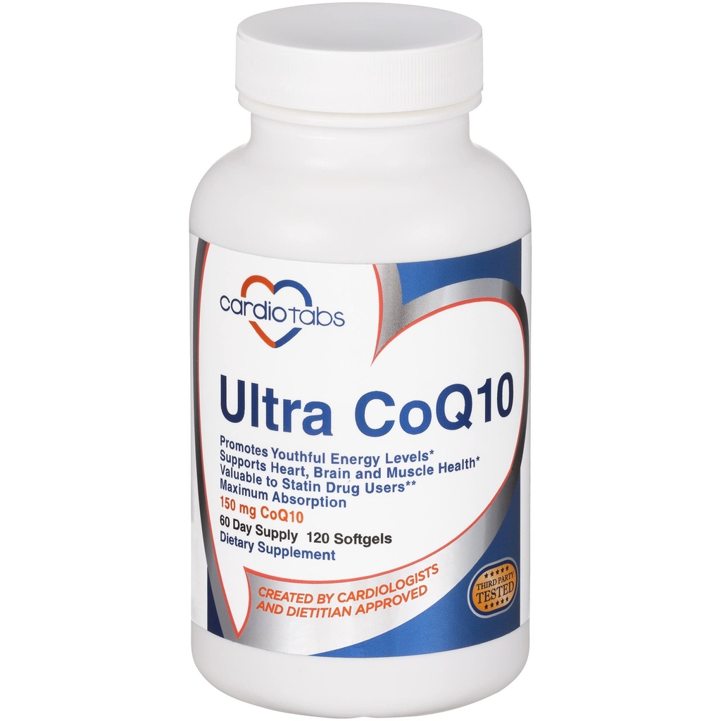 カーディオの健康のための超CoQ10 Coenzymeの補足、CoQ10の150のmg - Ubiquinone - 2つのSoftgels w/Safflowerオイル及びトコフェロール、頭脳及び筋肉健康、120のSoftgelsのための6Xよりよい吸収