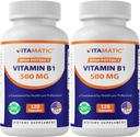 ビタミンB1(チアミン)500mg - 2パック(120カプセル合計)